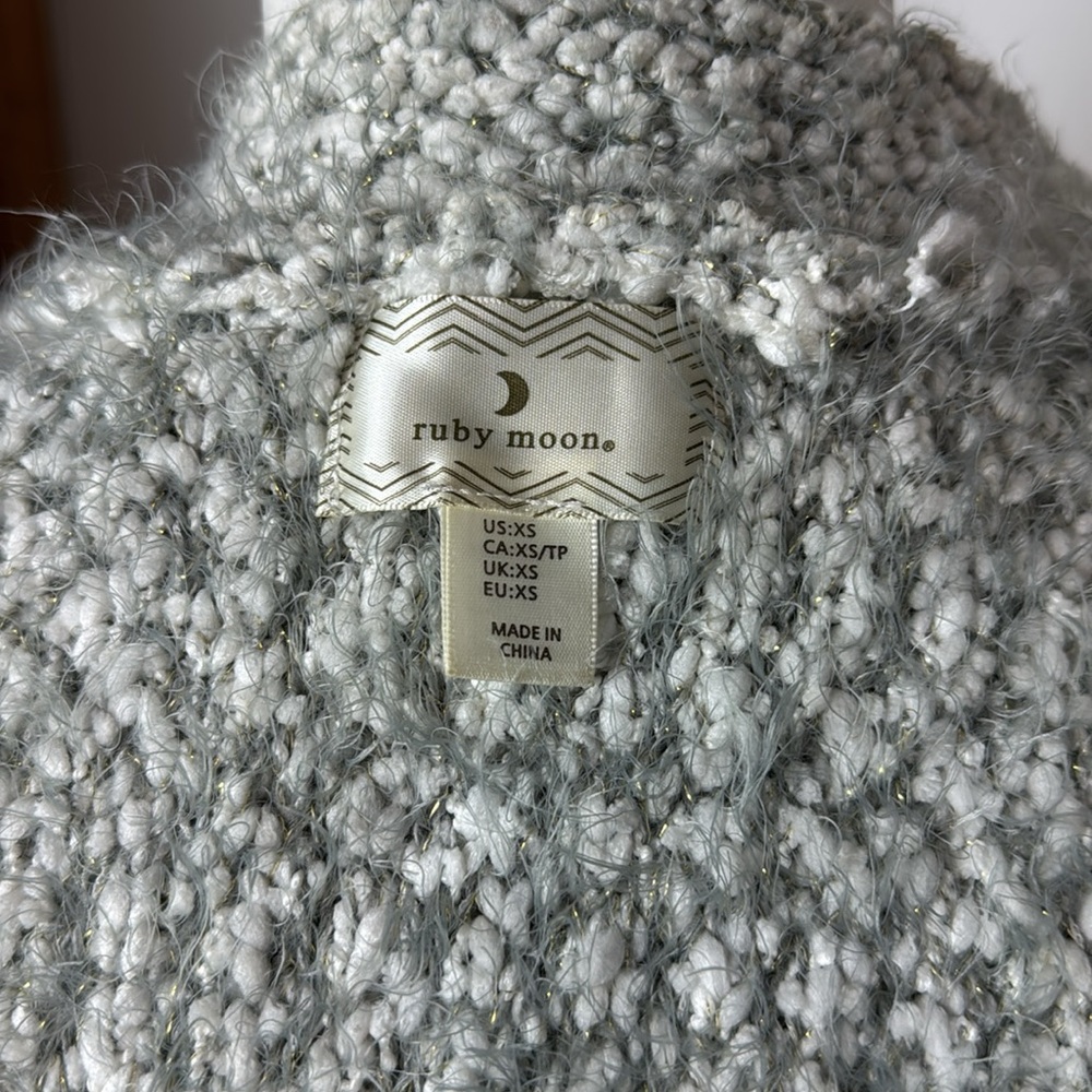 Altar’d State Ruby Moon Soft Fuzzy Long Shrug Siz… - image 4